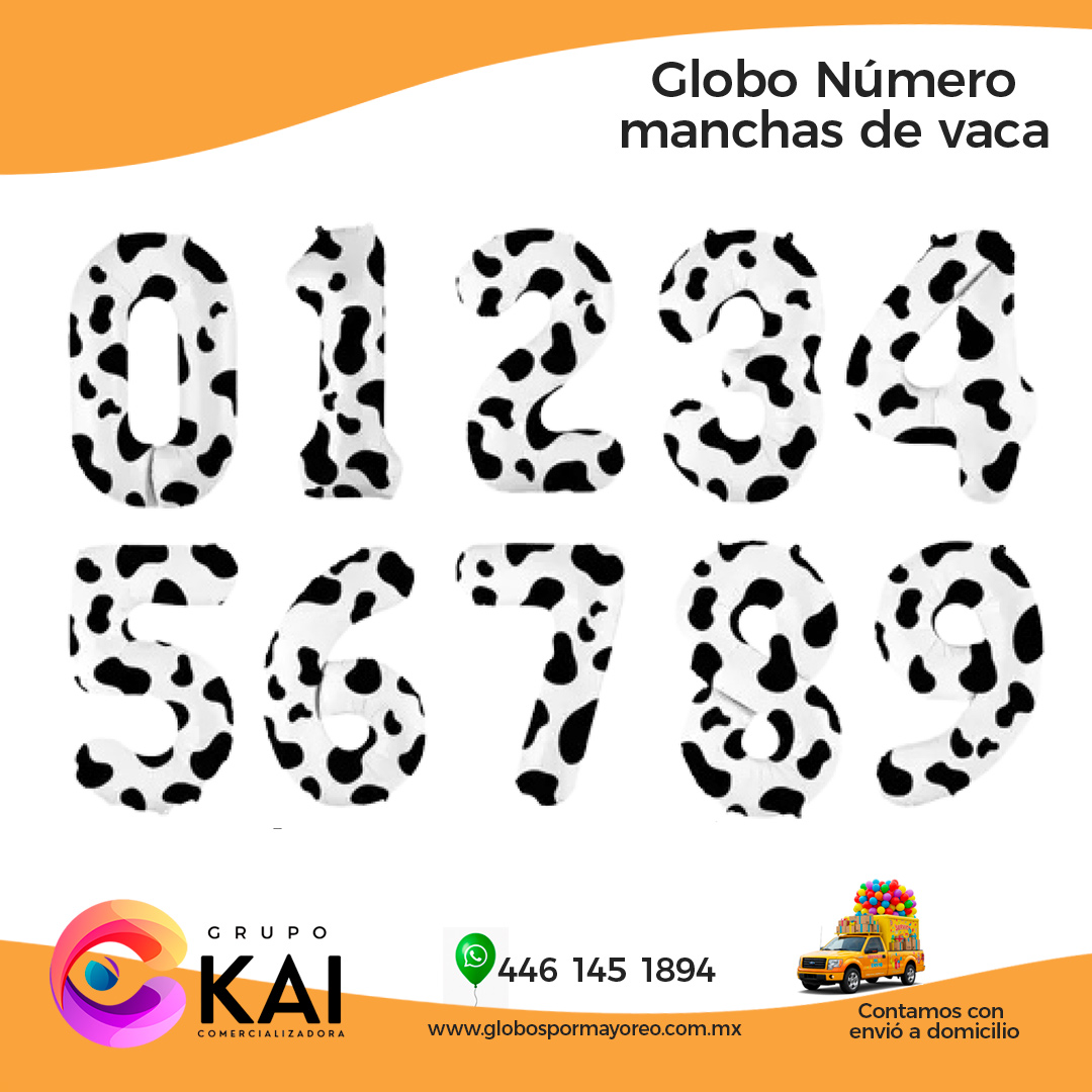 globos numero queretaro manchas vaca